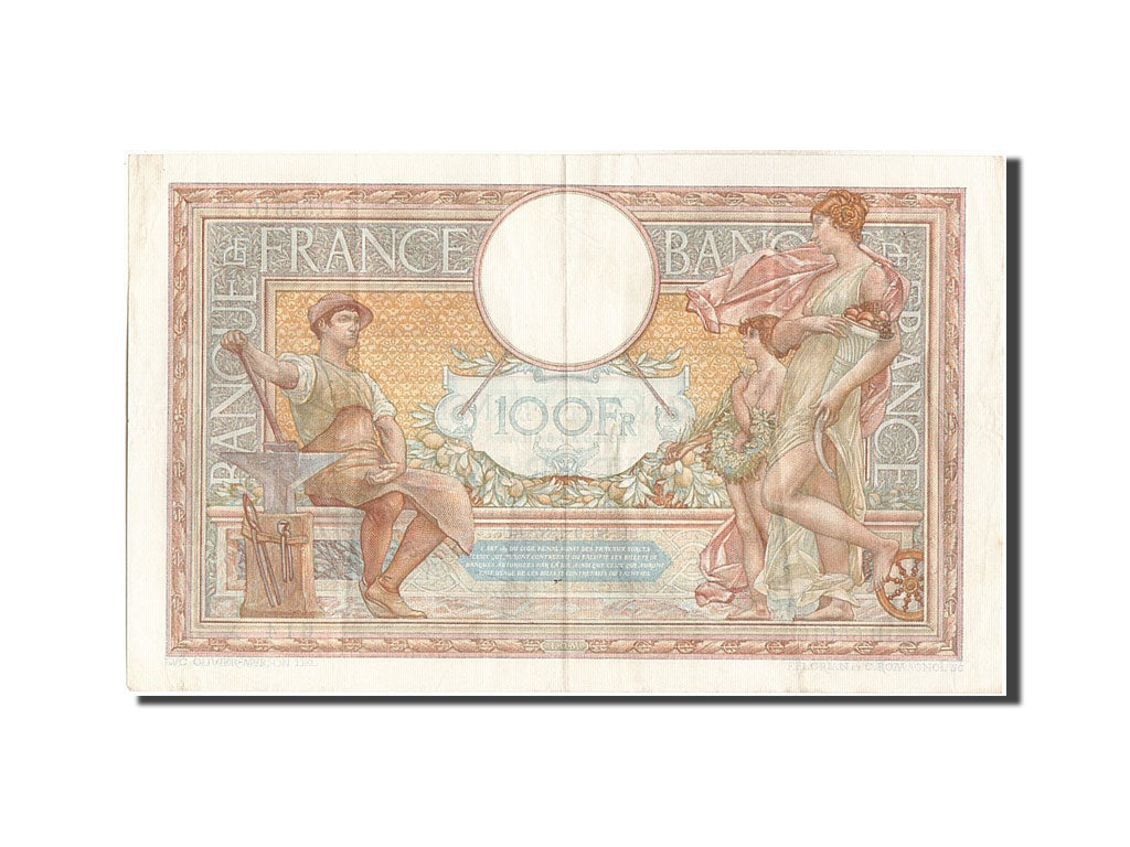 Banknote, France, 100 Francs, 100 F 1908-1939 ''Luc Olivier Merson'', 1937