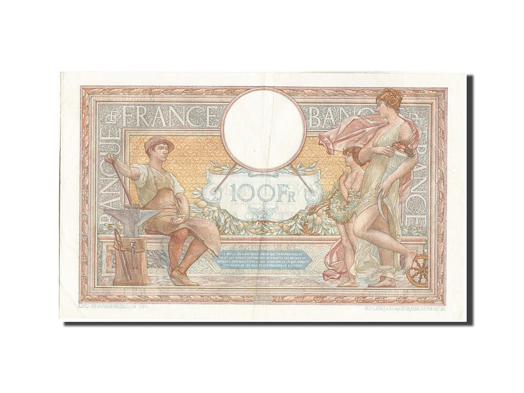Geldschein, Frankreich, 100 Francs, 100 F 1908-1939 ''Luc Olivier Merson''