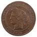 Coin, France, Cérès, 10 Centimes, 1872, Bordeaux, VF(30-35), Bronze