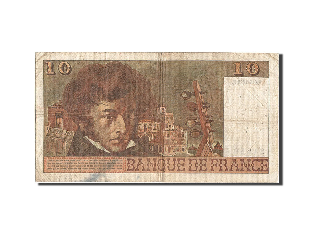 Biljet, Frankrijk, 10 Francs, 10 F 1972-1978 ''Berlioz'', 1979, 1974-06-06, TB