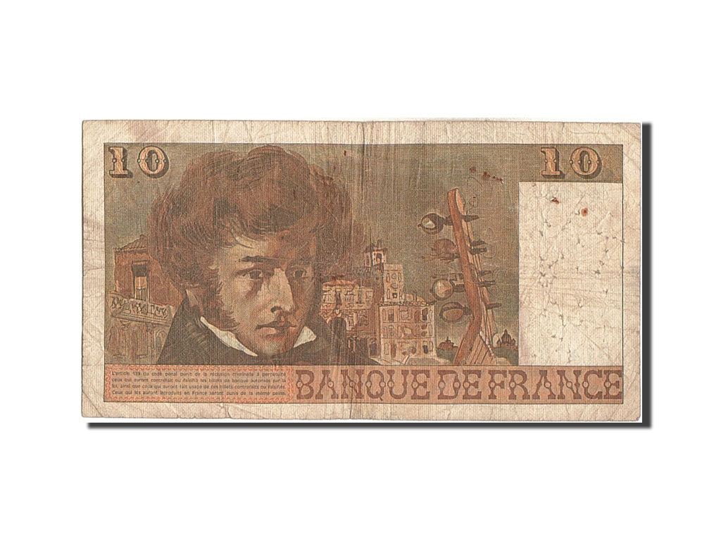 Biljet, Frankrijk, 10 Francs, 10 F 1972-1978 ''Berlioz'', 1974, 1974-10-03, TB
