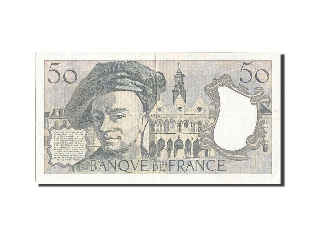 Billet, France, 50 Francs, 50 F 1976-1992 ''Quentin de La Tour'', 1982, TTB+