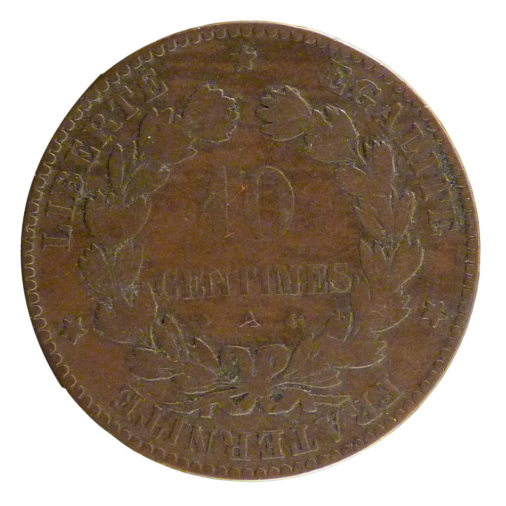 Coin, France, Cérès, 10 Centimes, 1878, Paris, VF(20-25), Bronze, Gadoury:265a