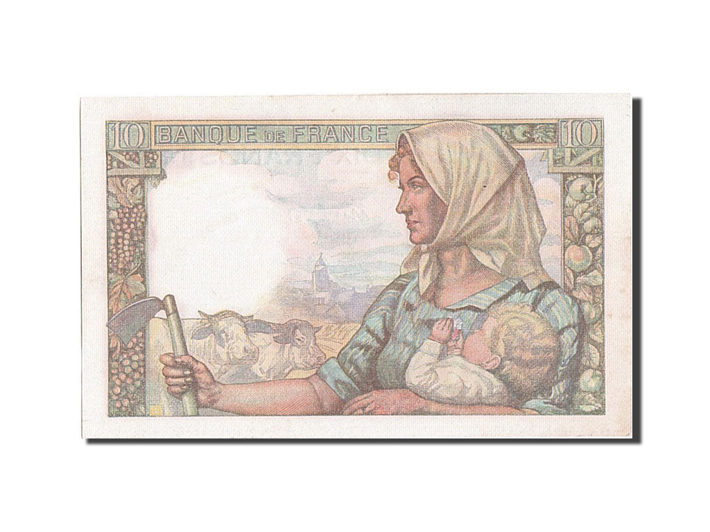 Banconote, Francia, 10 Francs, 10 F 1941-1949 ''Mineur'', 1942, 1942-11-26, FDS