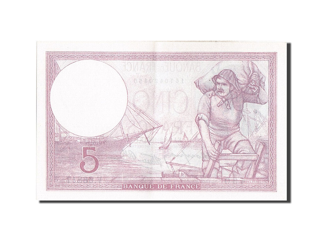 Geldschein, Frankreich, 5 Francs, 5 F 1917-1940 ''Violet'', 1940, 1940-12-05