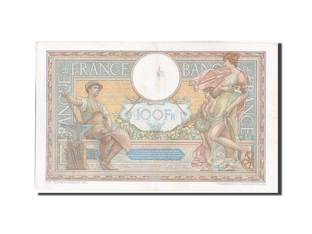 Geldschein, Frankreich, 100 Francs, 100 F 1908-1939 ''Luc Olivier Merson''