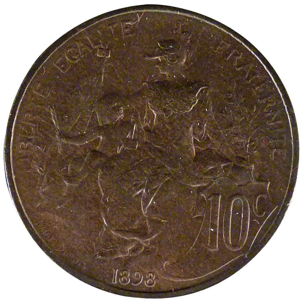 Moneta, Francia, Dupuis, 10 Centimes, 1898, SPL-, Bronzo, Gadoury:277