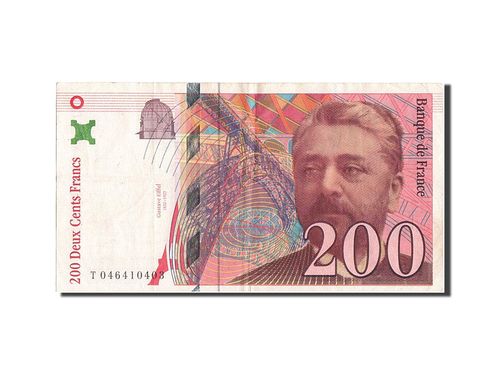 Banknote, France, 200 Francs, 200 F 1995-1999 ''Eiffel'', 1996, EF(40-45)