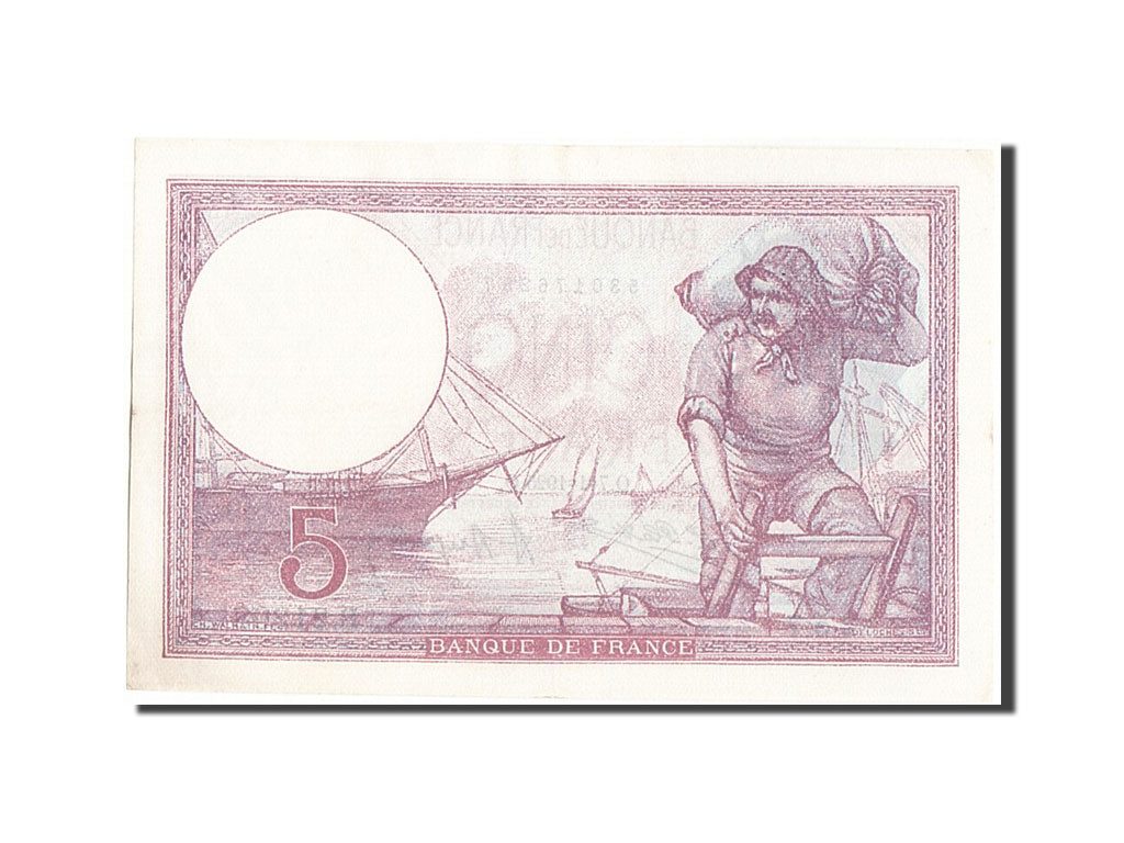 Geldschein, Frankreich, 5 Francs, 5 F 1917-1940 ''Violet'', 1925, 1925-01-07