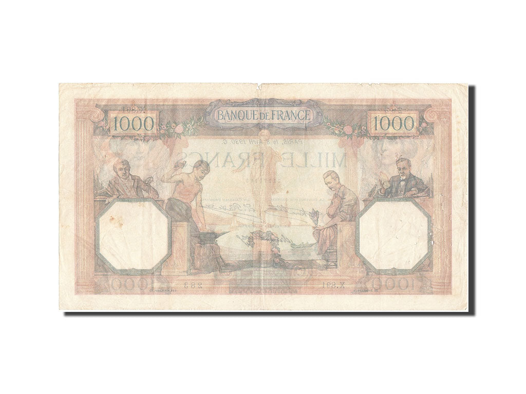 Billet, France, 1000 Francs, 1 000 F 1927-1940 ''Cérès et Mercure'', 1930