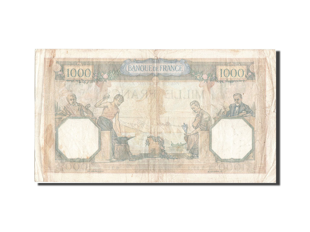 Biljet, Frankrijk, 1000 Francs, 1 000 F 1927-1940 ''Cérès et Mercure'', 1937