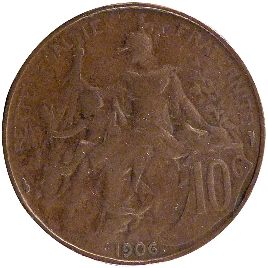 Coin, France, Dupuis, 10 Centimes, 1906, VF(20-25), Bronze, Gadoury:277