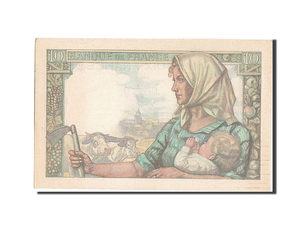 Banknot, Francja, 10 Francs, Mineur, 1942, 1942-11-19, UNC(63), Fayette:8.5