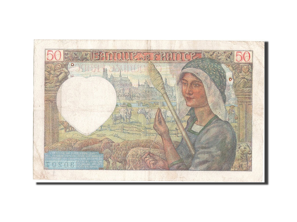 Billet, France, 50 Francs, 50 F 1940-1942 ''Jacques Coeur'', 1940, 1940-12-05
