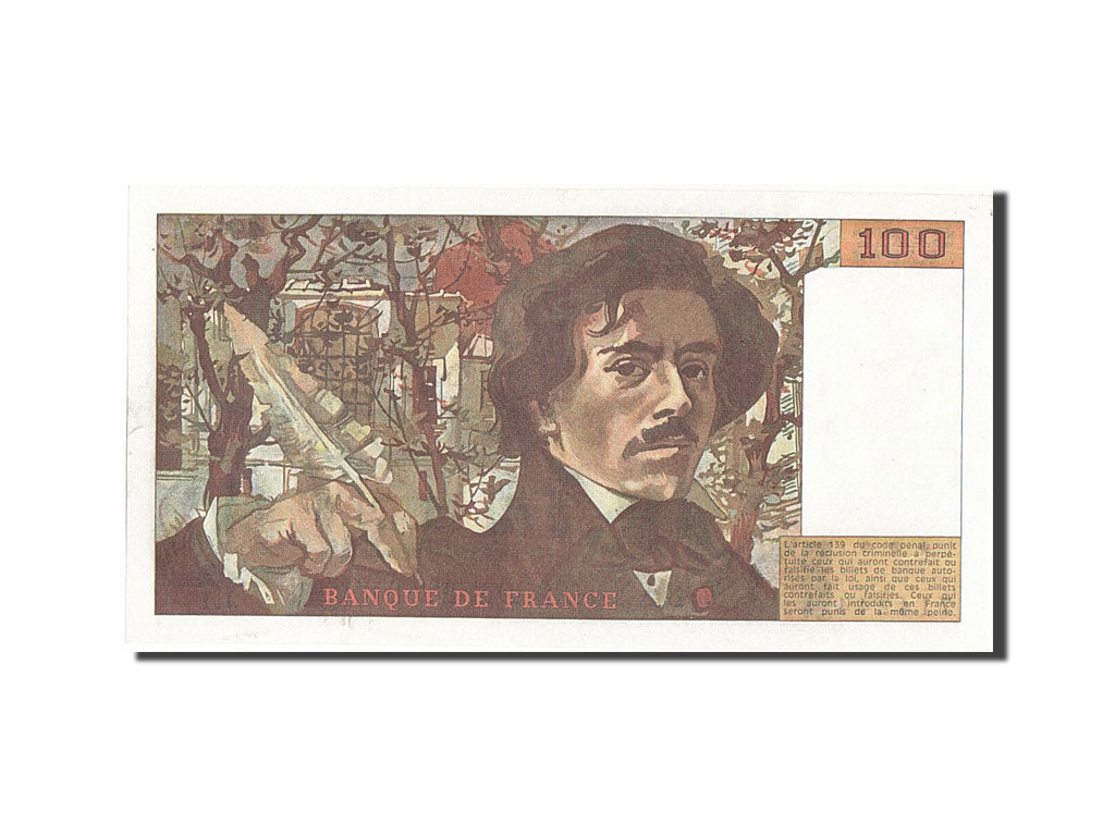 Banknote, France, 100 Francs, 100 F 1978-1995 ''Delacroix'', 1978, UNC(63)