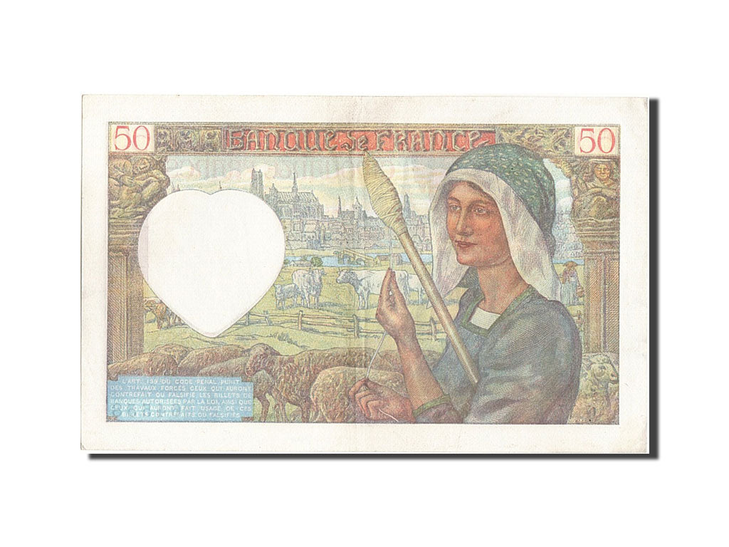 Billete, Francia, 50 Francs, 50 F 1940-1942 ''Jacques Coeur'', 1940, 1940-12-05