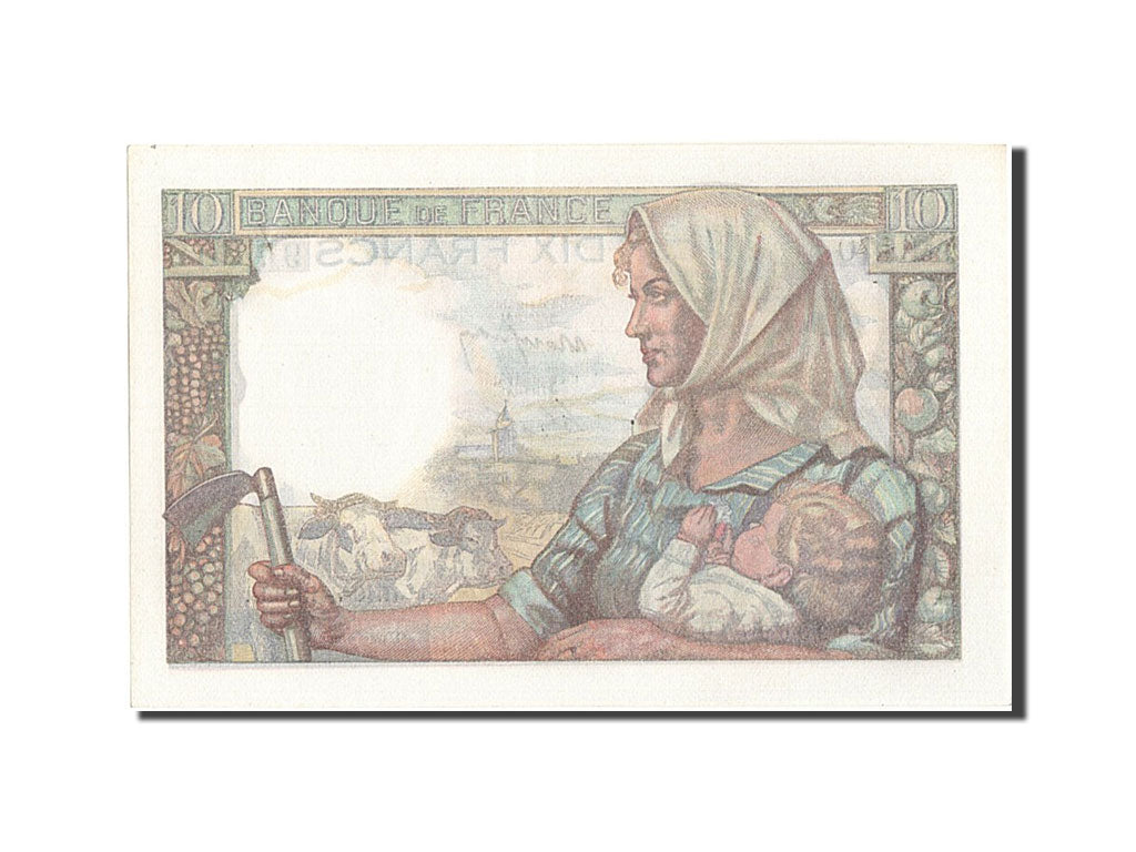 Banknote, France, 10 Francs, 10 F 1941-1949 ''Mineur'', 1949, 1949-03-10