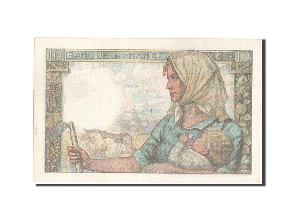 Biljet, Frankrijk, 10 Francs, 10 F 1941-1949 ''Mineur'', 1947, 1947-10-30, TTB