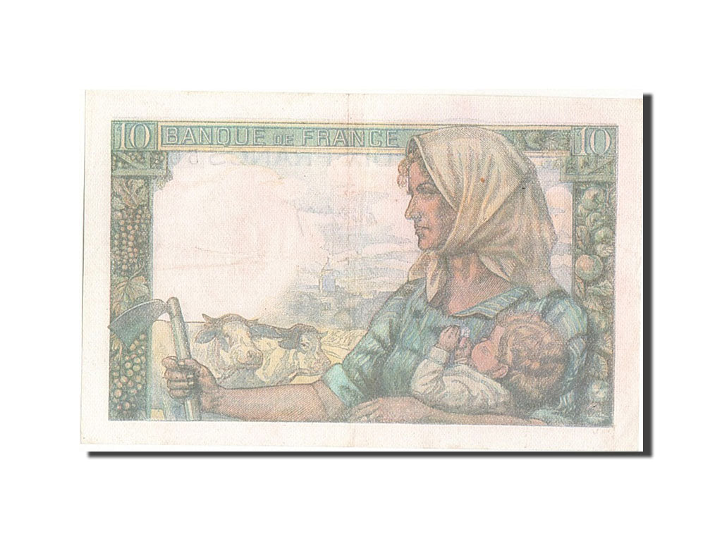 Geldschein, Frankreich, 10 Francs, 10 F 1941-1949 ''Mineur'', 1947, 1947-12-04
