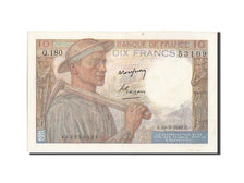 Banknot, Francja, 10 Francs, Mineur, 1949, 1949-03-10, AU(55-58), Fayette:8.20