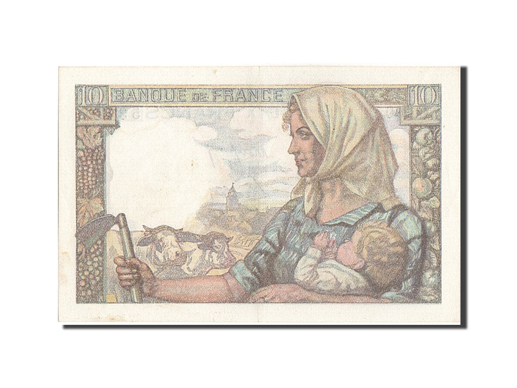 Banknot, Francja, 10 Francs, Mineur, 1949, 1949-03-10, AU(55-58), Fayette:8.20