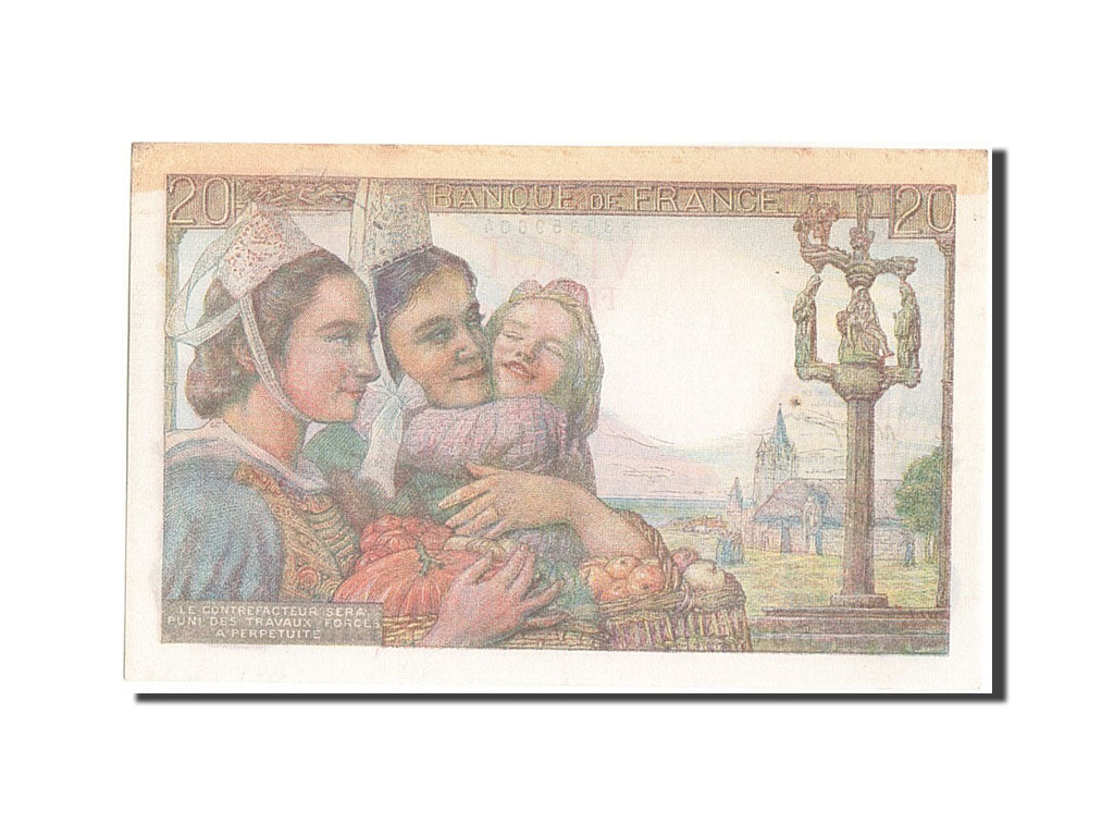 Billet, France, 20 Francs, 20 F 1942-1950 ''Pêcheur'', 1945, 1945-07-05, SUP