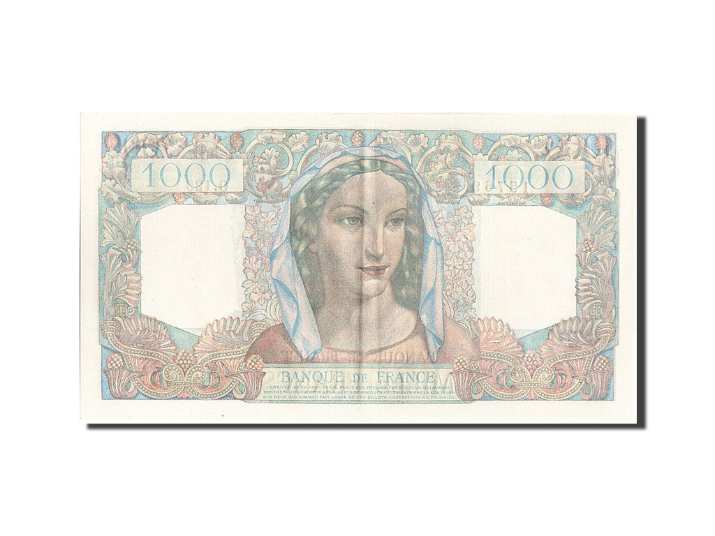 Banconote, Francia, 1000 Francs, 1 000 F 1945-1950 ''Minerve et Hercule'', 1945