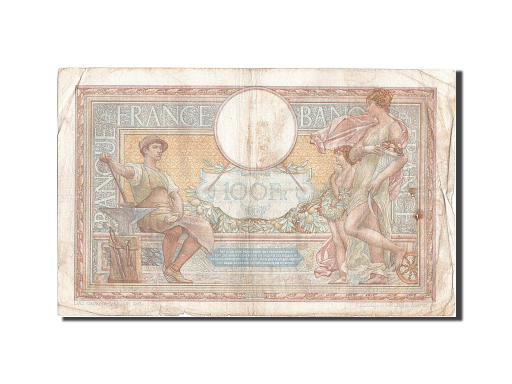Billet, France, 100 Francs, 100 F 1908-1939 ''Luc Olivier Merson'', 1938