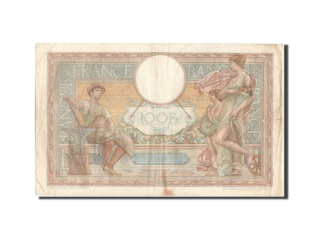 Geldschein, Frankreich, 100 Francs, 100 F 1908-1939 ''Luc Olivier Merson''