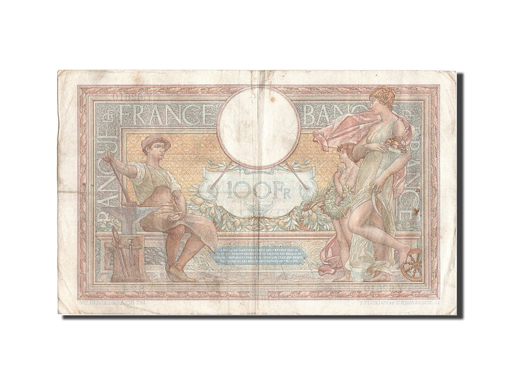 Billet, France, 100 Francs, 100 F 1908-1939 ''Luc Olivier Merson'', 1938
