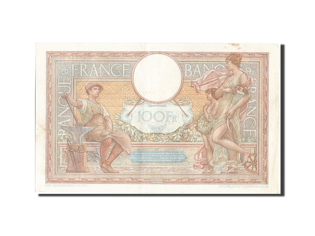 Billet, France, 100 Francs, 100 F 1908-1939 ''Luc Olivier Merson'', 1939
