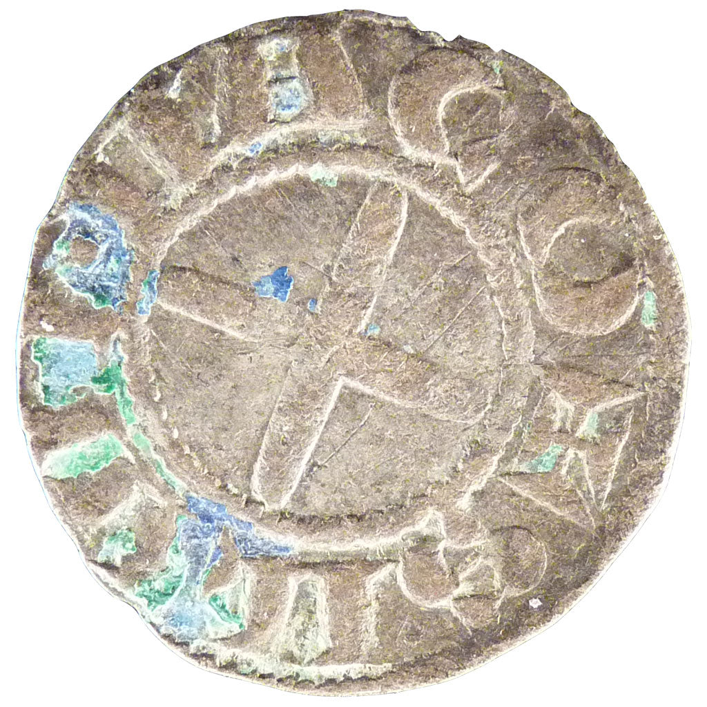 Moneta, Francia, Denarius, MB+, Argento, Boudeau:359
