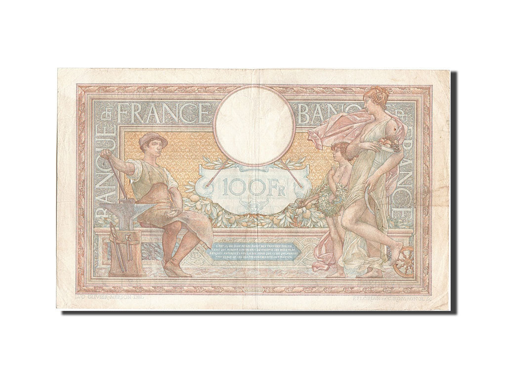Geldschein, Frankreich, 100 Francs, 100 F 1908-1939 ''Luc Olivier Merson''