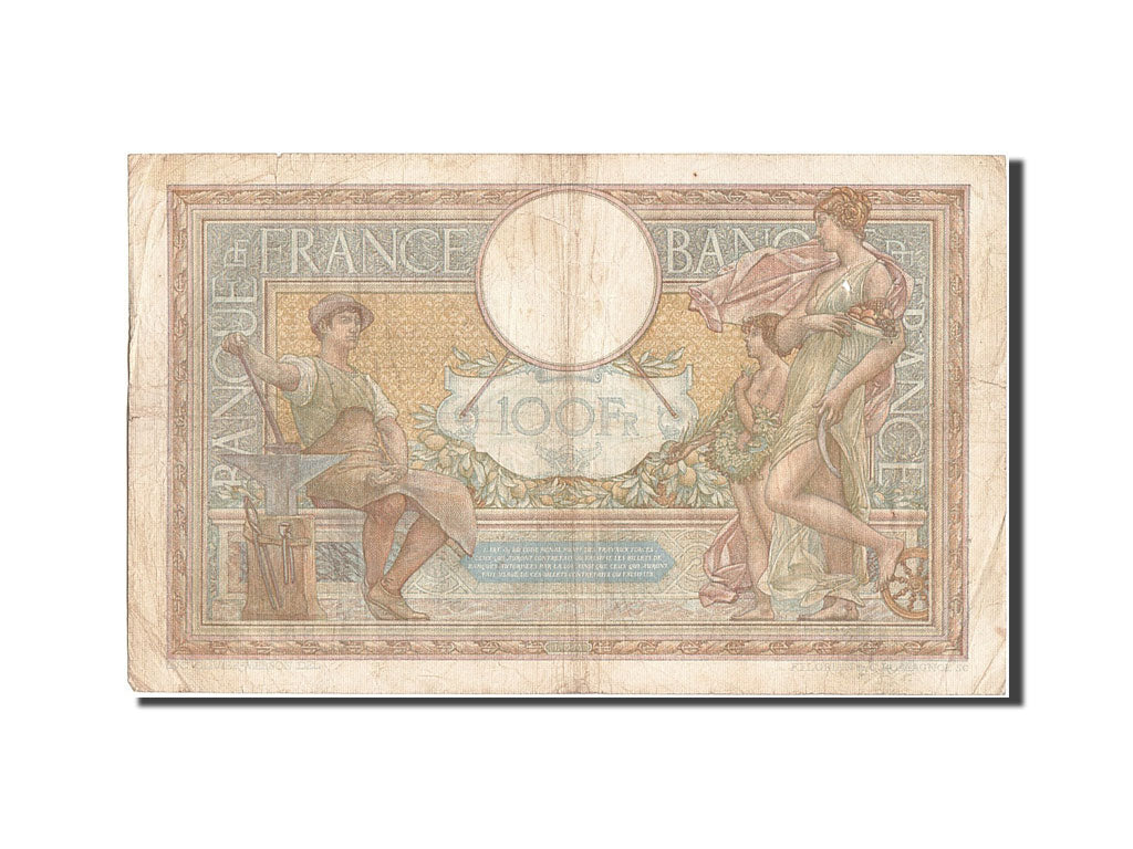Geldschein, Frankreich, 100 Francs, 100 F 1908-1939 ''Luc Olivier Merson''