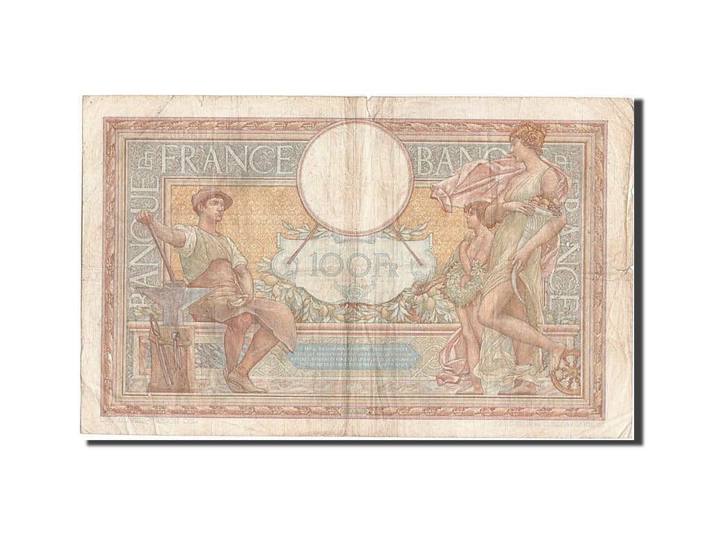 Banknote, France, 100 Francs, 100 F 1908-1939 ''Luc Olivier Merson'', 1938