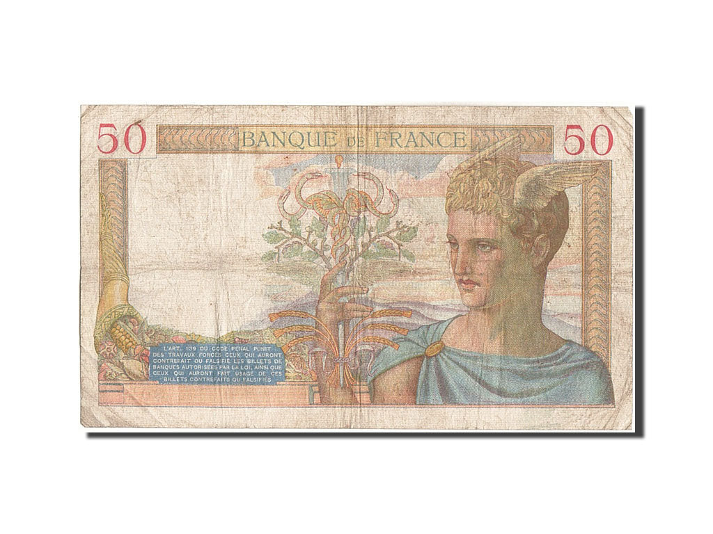 Banconote, Francia, 50 Francs, 50 F 1934-1940 ''Cérès'', 1935, 1935-02-28, MB