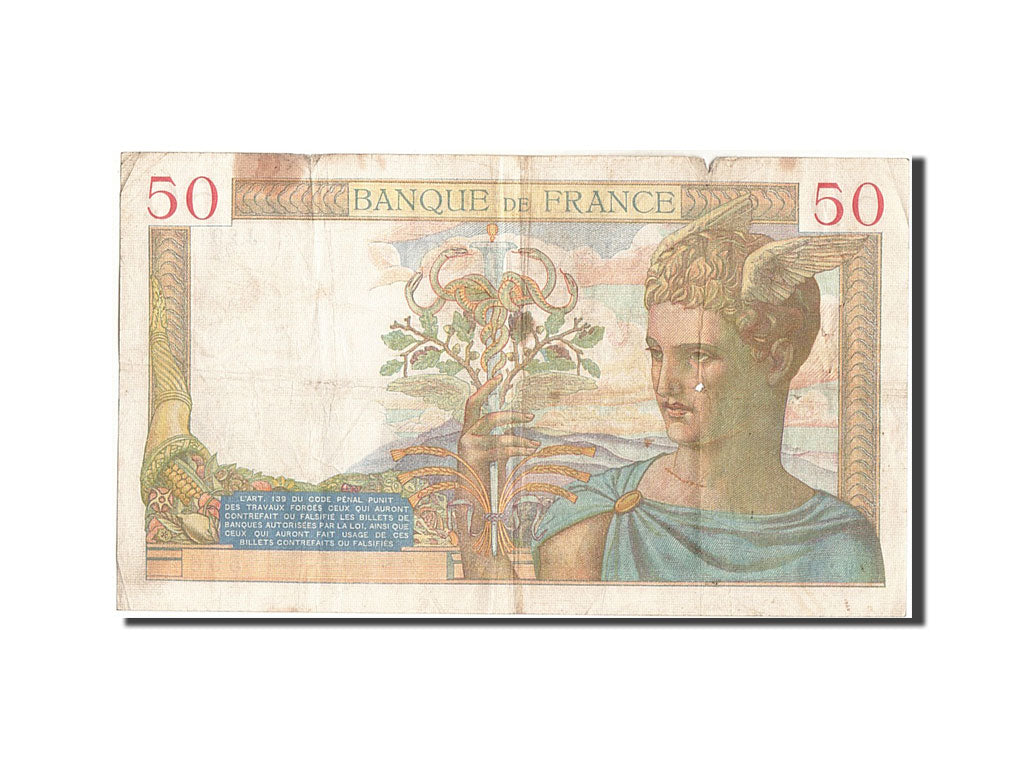 Banknote, France, 50 Francs, 50 F 1934-1940 ''Cérès'', 1935, 1935-09-12