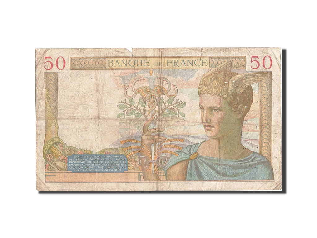 Billete, Francia, 50 Francs, 50 F 1934-1940 ''Cérès'', 1936, 1936-06-18, RC+