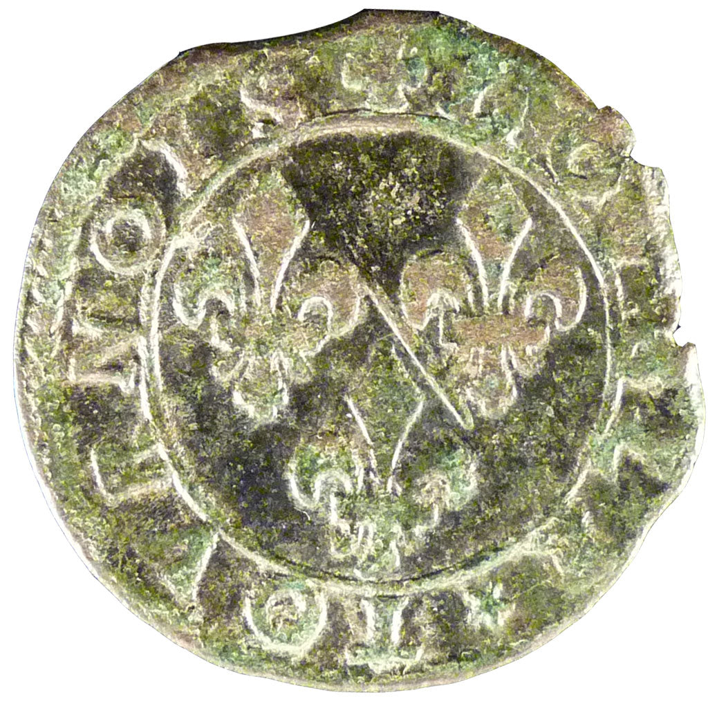Munten, FRANSE STATEN, CHATEAU-RENAUD, 2 Deniers, Tournois, ZF, Koper, CGKL:662