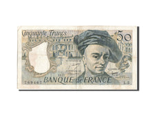 Banconote, Francia, 50 Francs, 50 F 1976-1992 ''Quentin de La Tour'', 1977, MB+
