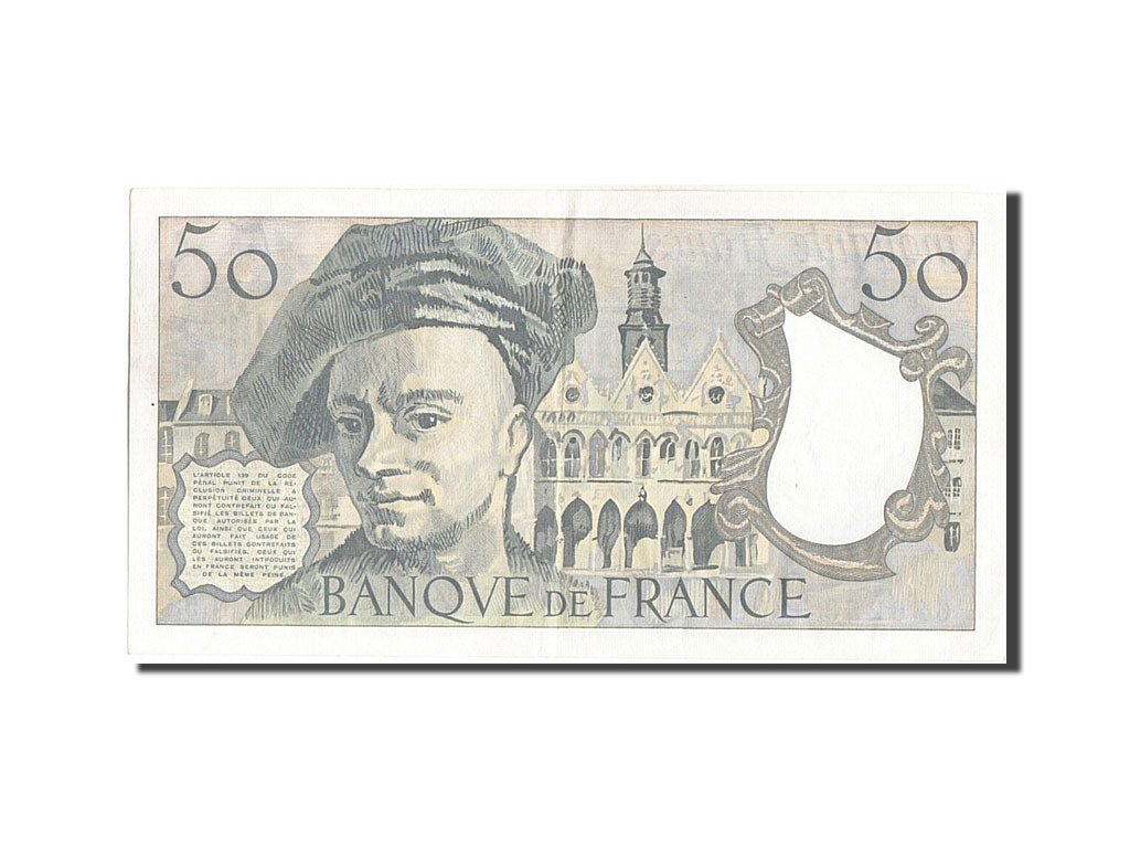 Banconote, Francia, 50 Francs, 50 F 1976-1992 ''Quentin de La Tour'', 1988