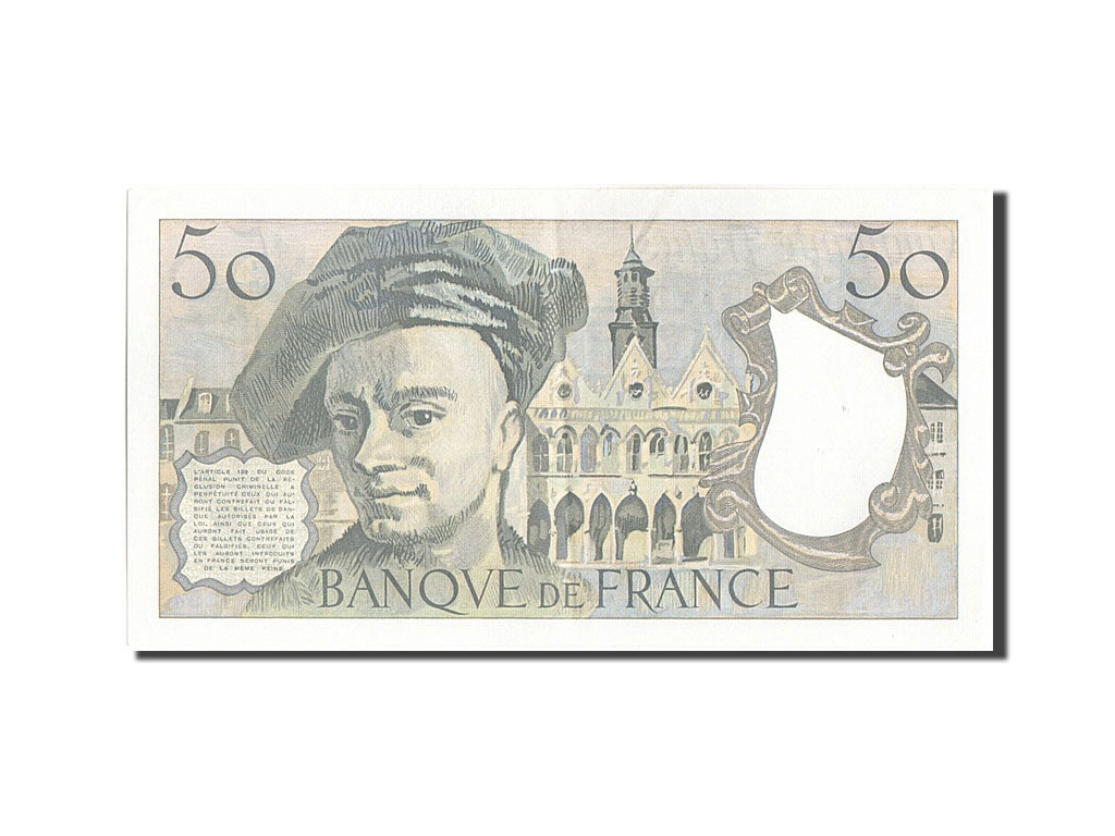 Banconote, Francia, 50 Francs, 50 F 1976-1992 ''Quentin de La Tour'', 1988