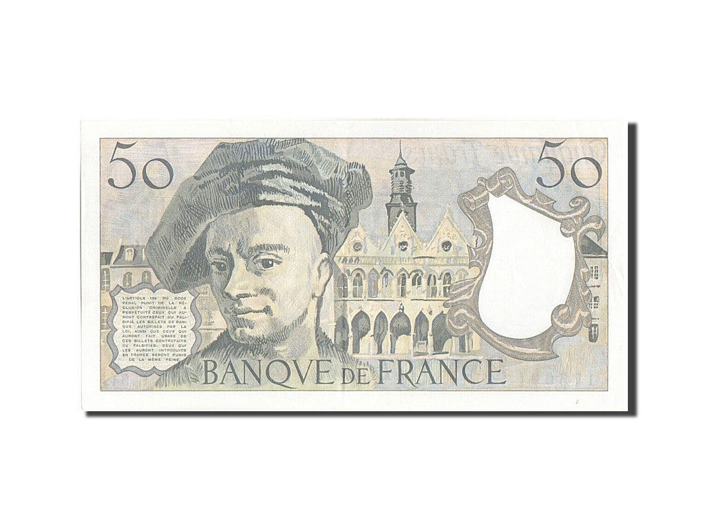 Banconote, Francia, 50 Francs, 50 F 1976-1992 ''Quentin de La Tour'', 1988