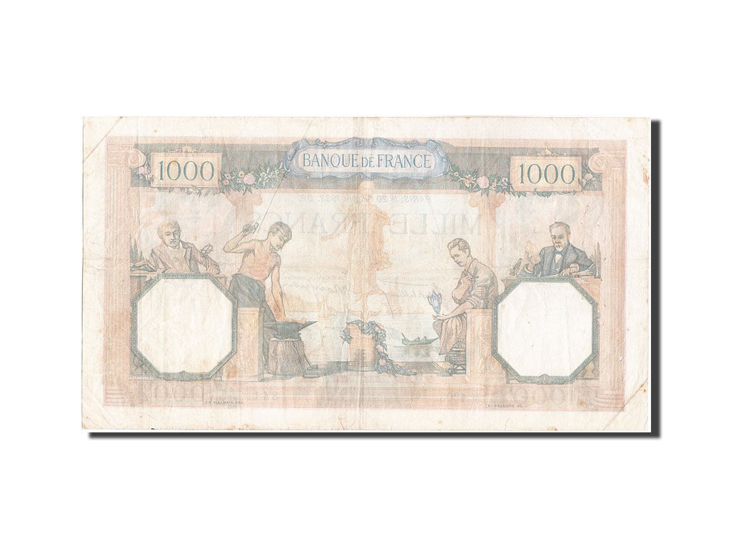 Billet, France, 1000 Francs, 1 000 F 1927-1940 ''Cérès et Mercure'', 1938