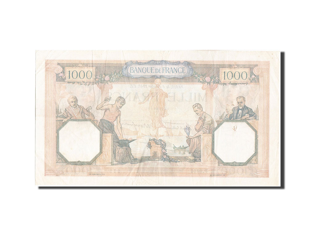 Banconote, Francia, 1000 Francs, 1 000 F 1927-1940 ''Cérès et Mercure'', 1940