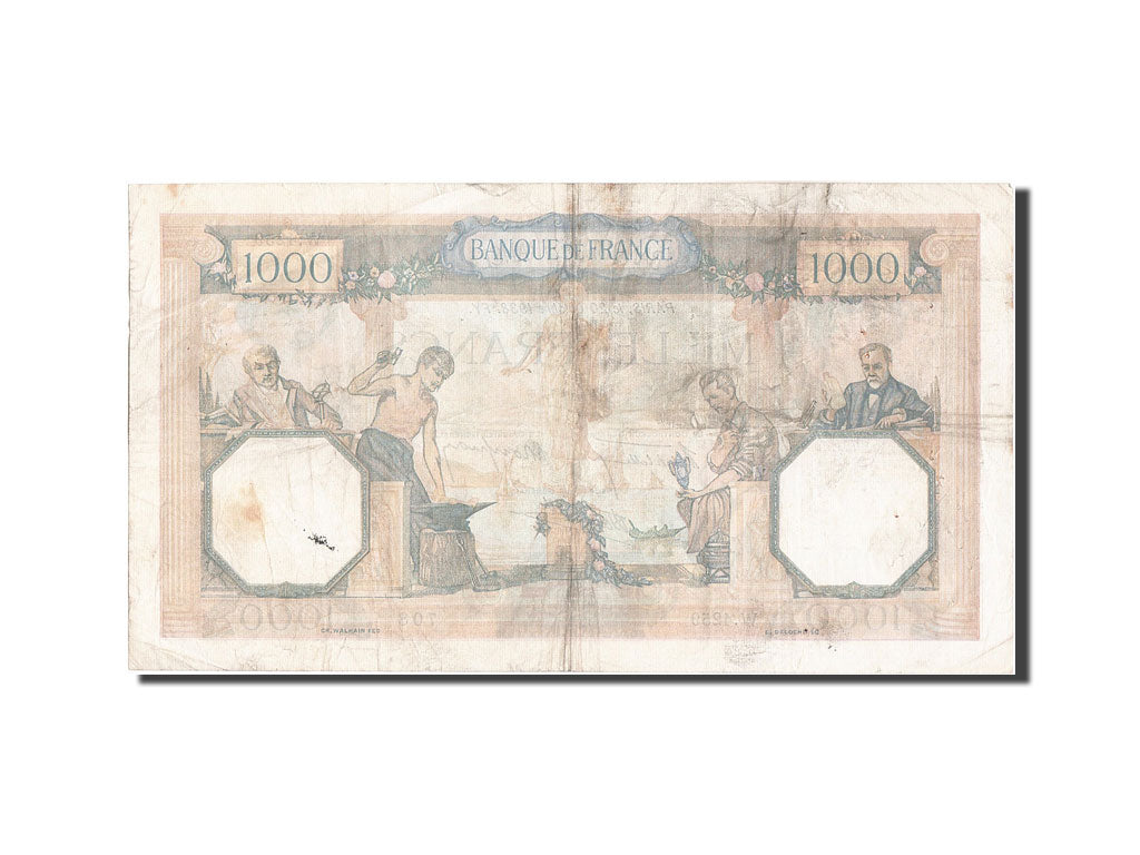 Billet, France, 1000 Francs, 1 000 F 1927-1940 ''Cérès et Mercure'', 1938