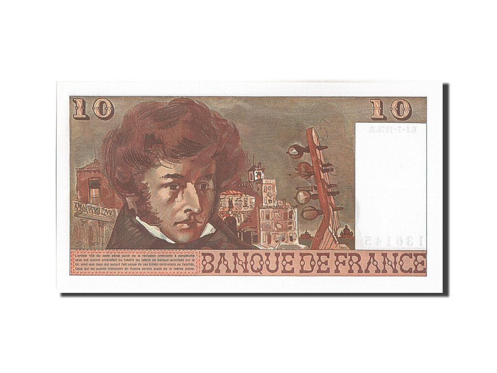 Billete, Francia, 10 Francs, 10 F 1972-1978 ''Berlioz'', 1976, 1976-07-01, UNC