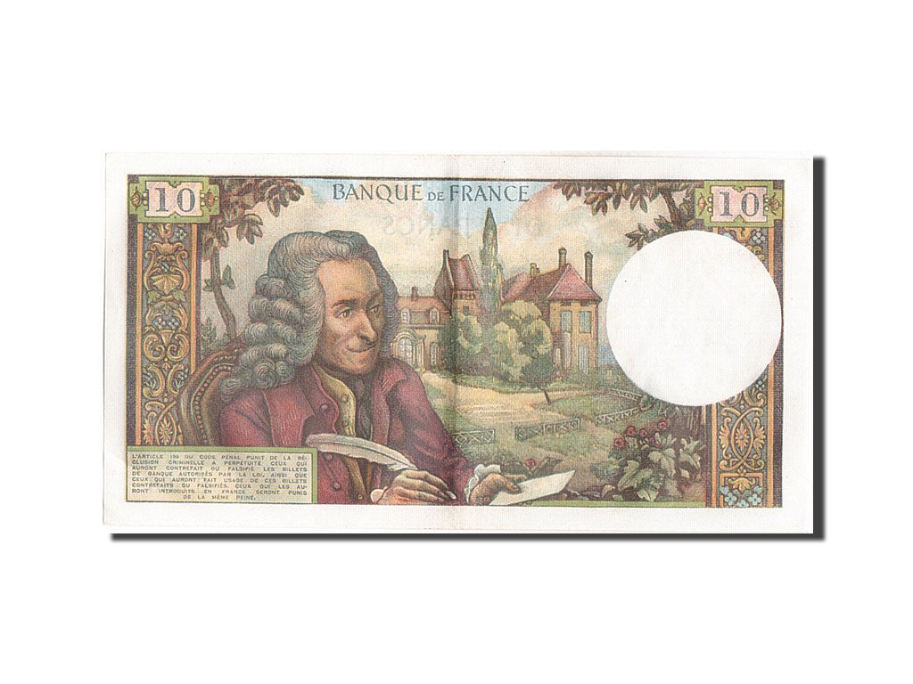 Banconote, Francia, 10 Francs, 10 F 1963-1973 ''Voltaire'', 1973, 1973-06-07