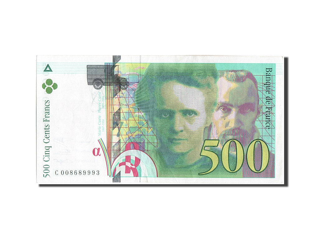 Biljet, Frankrijk, 500 Francs, 500 F 1994-2000 ''Pierre et Marie Curie'', 1994