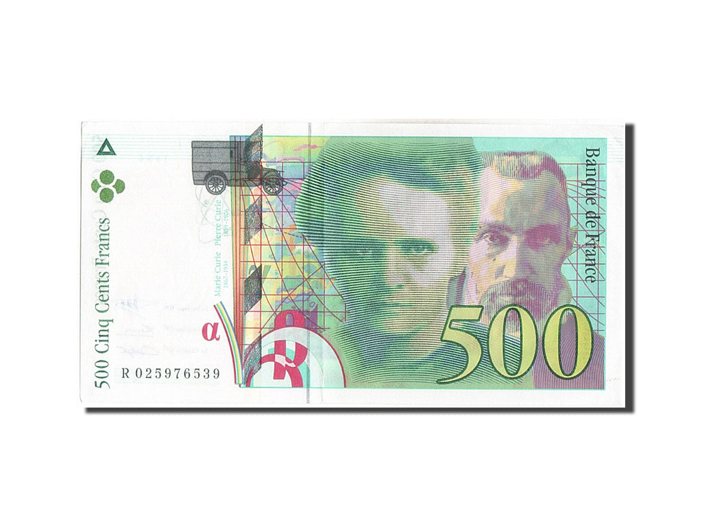 Banconote, Francia, 500 Francs, 500 F 1994-2000 ''Pierre et Marie Curie'', 1994